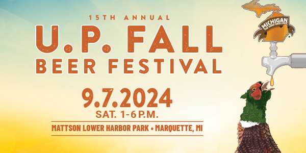 Banner for the UP Fall Beer Festival in Marquette