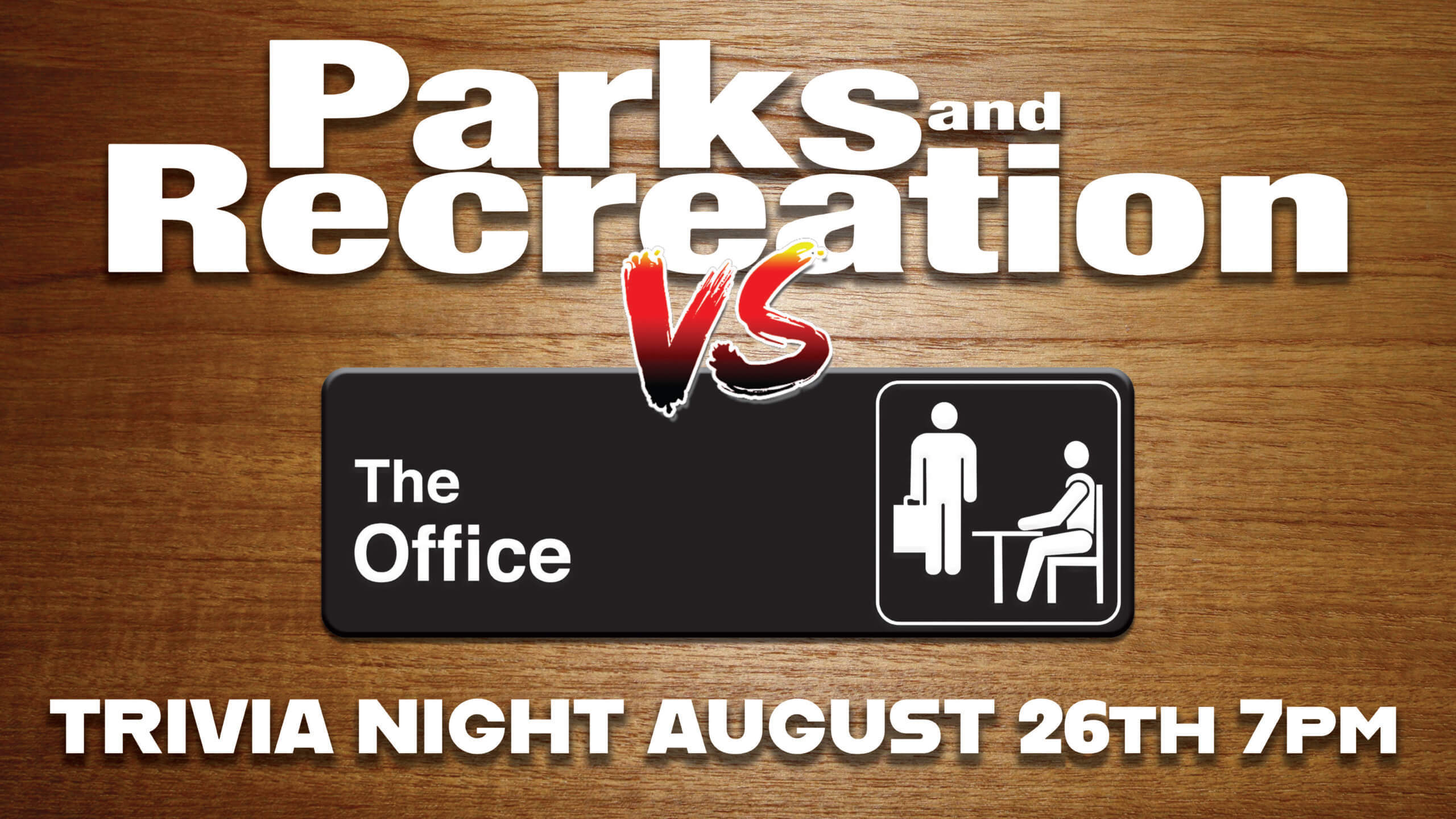 Banner for Parks and Recreation vs The Office Trivia at the Pigeon Hill Brewer's Lounge