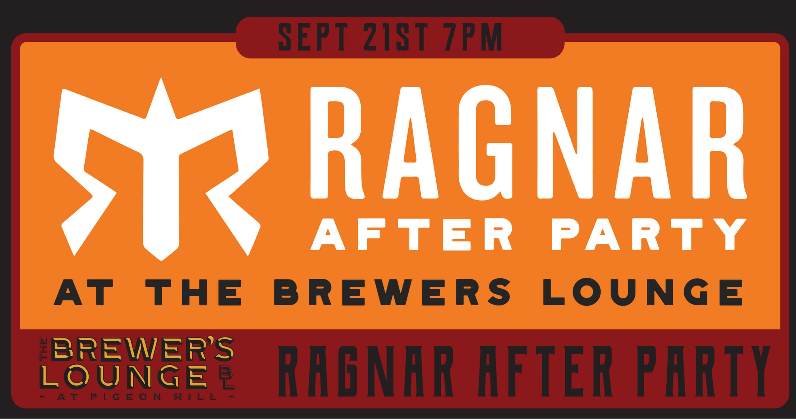 Banner for Ragnar after party in Muskegon