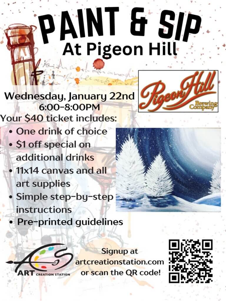 Paint and Sip at Pigeon Hill