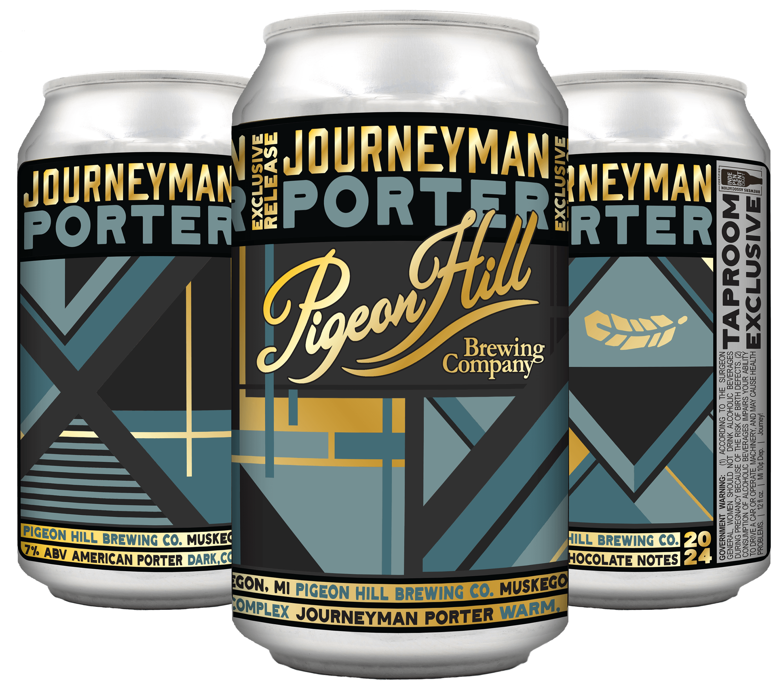 Three cans of Journeyman Porter, a Black Friday can release