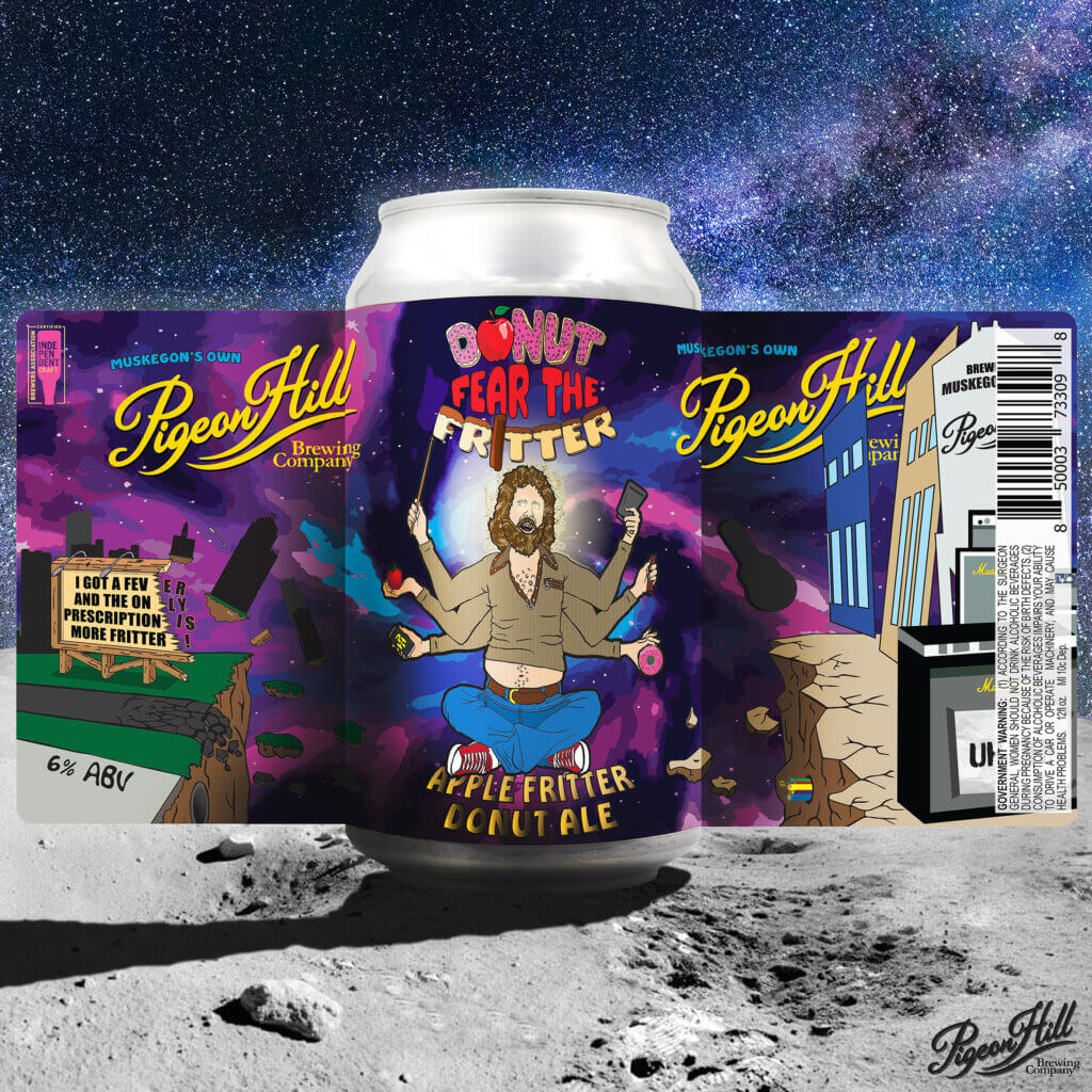 Can of Pigeon Hill's Donut Fear the Fritter showing the full label