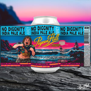 Image showing the can label for Pigeon Hill's No Diggnity IPA