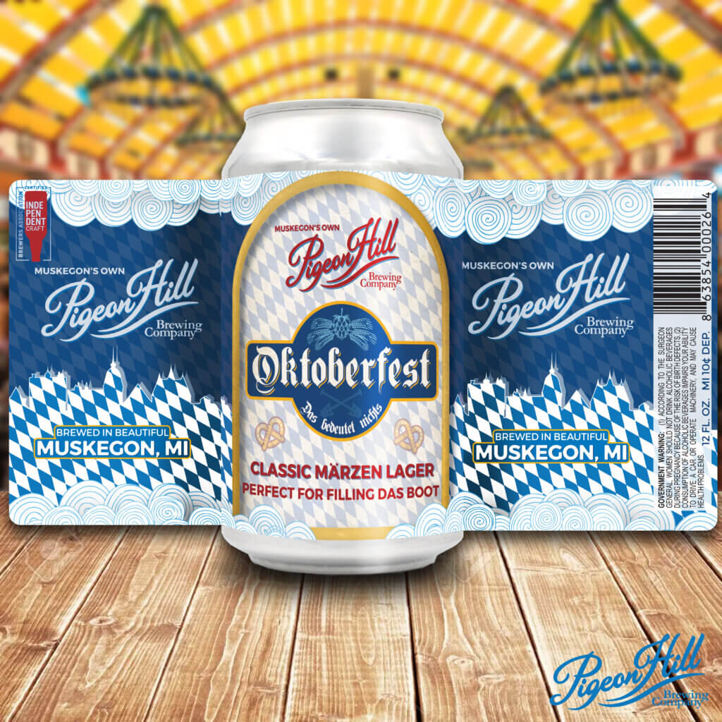 Can of Pigeon Hill's Oktoberfest showing the full label