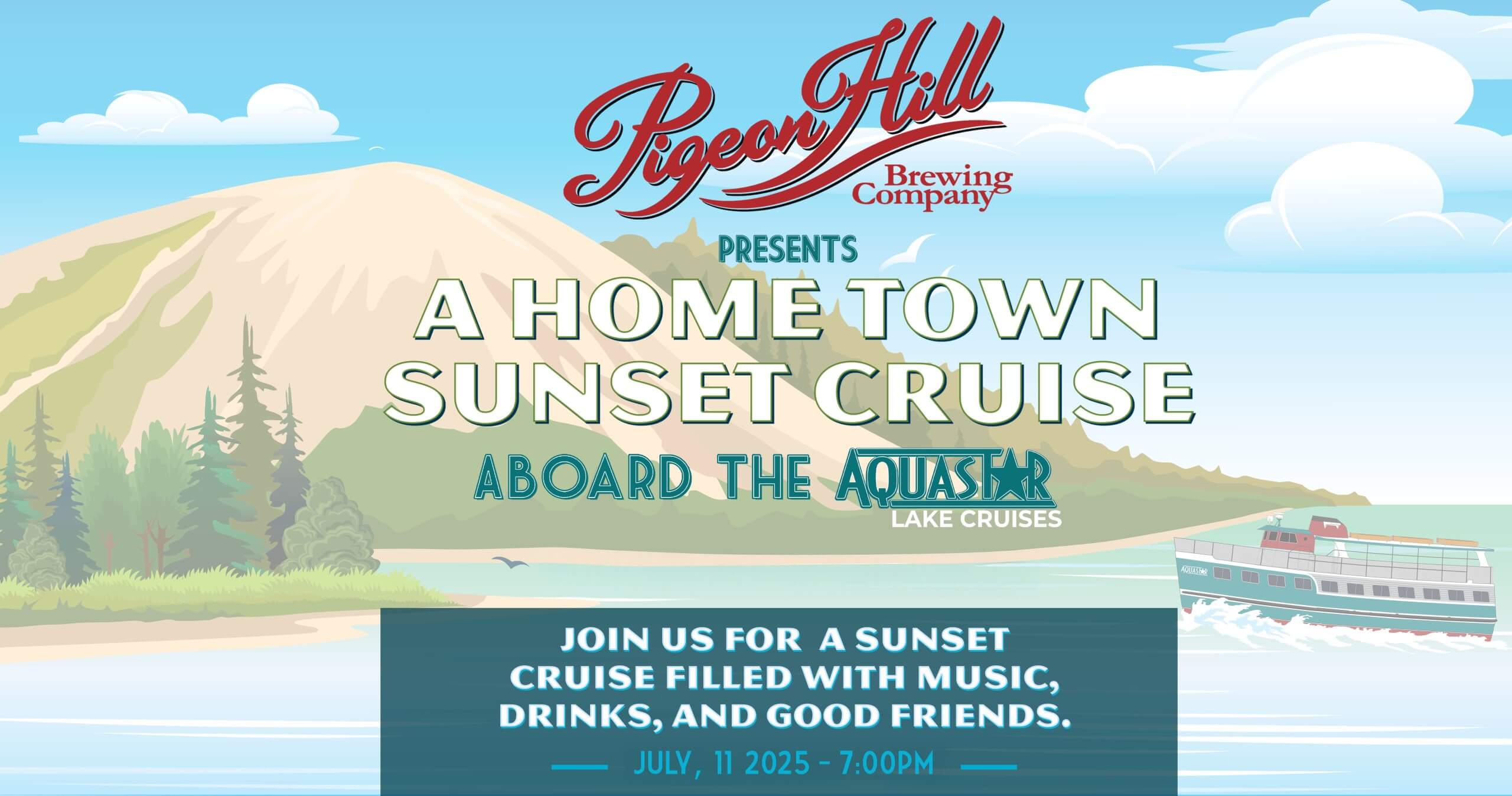 Banner advertising pigeon hill aquastar cruise