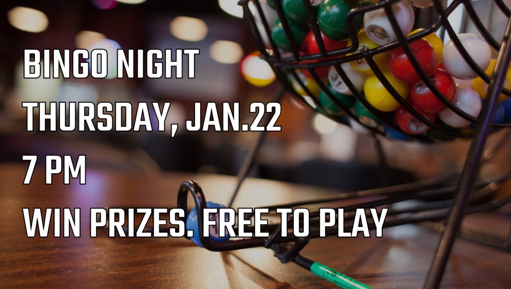 Free Bingo Night in Muskegon at the Brewer’s Lounge