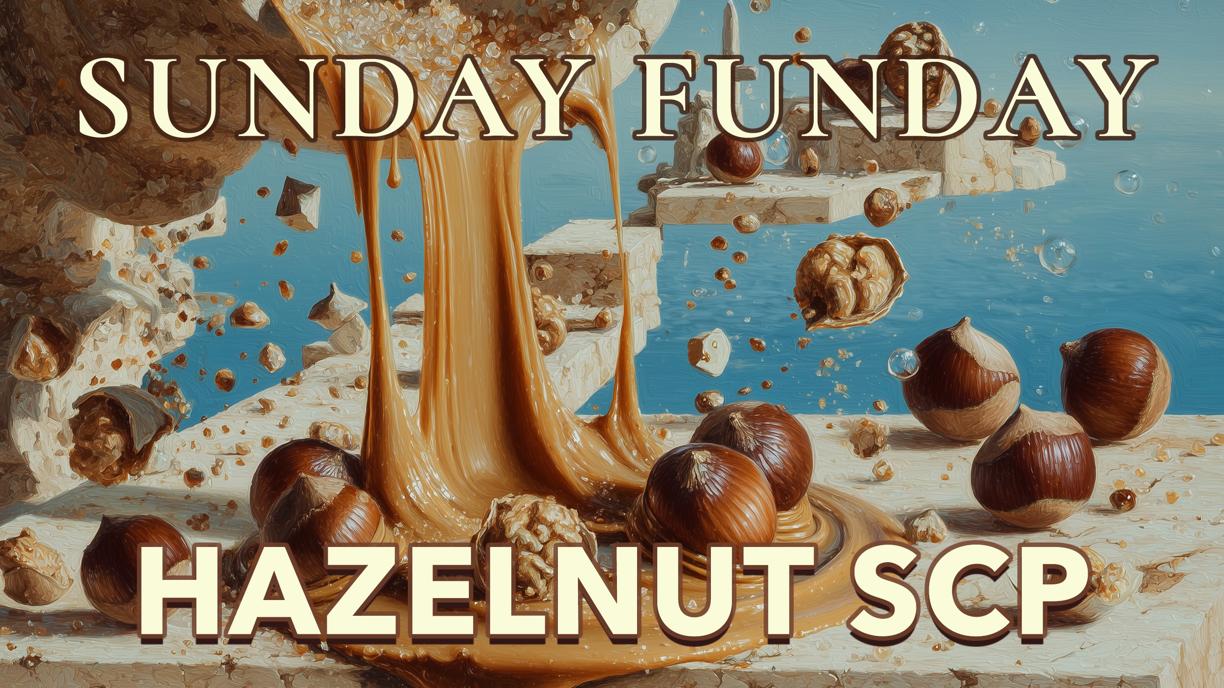Banner advertising Sunday Funday at Pigeon Hill in Muskegon with release of Hazelnut SCP