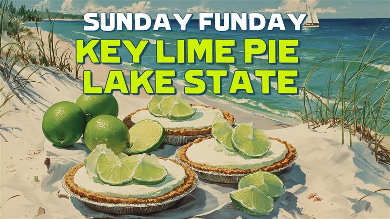 Banner advertising Sunday Funday at Pigeon Hill Brewing in Muskegon