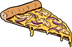 A house-made BBQ chicken pizza from the kitchen at The Brewer's Lounge, Pigeon Hill's brewery taproom in Muskegon, Michigan