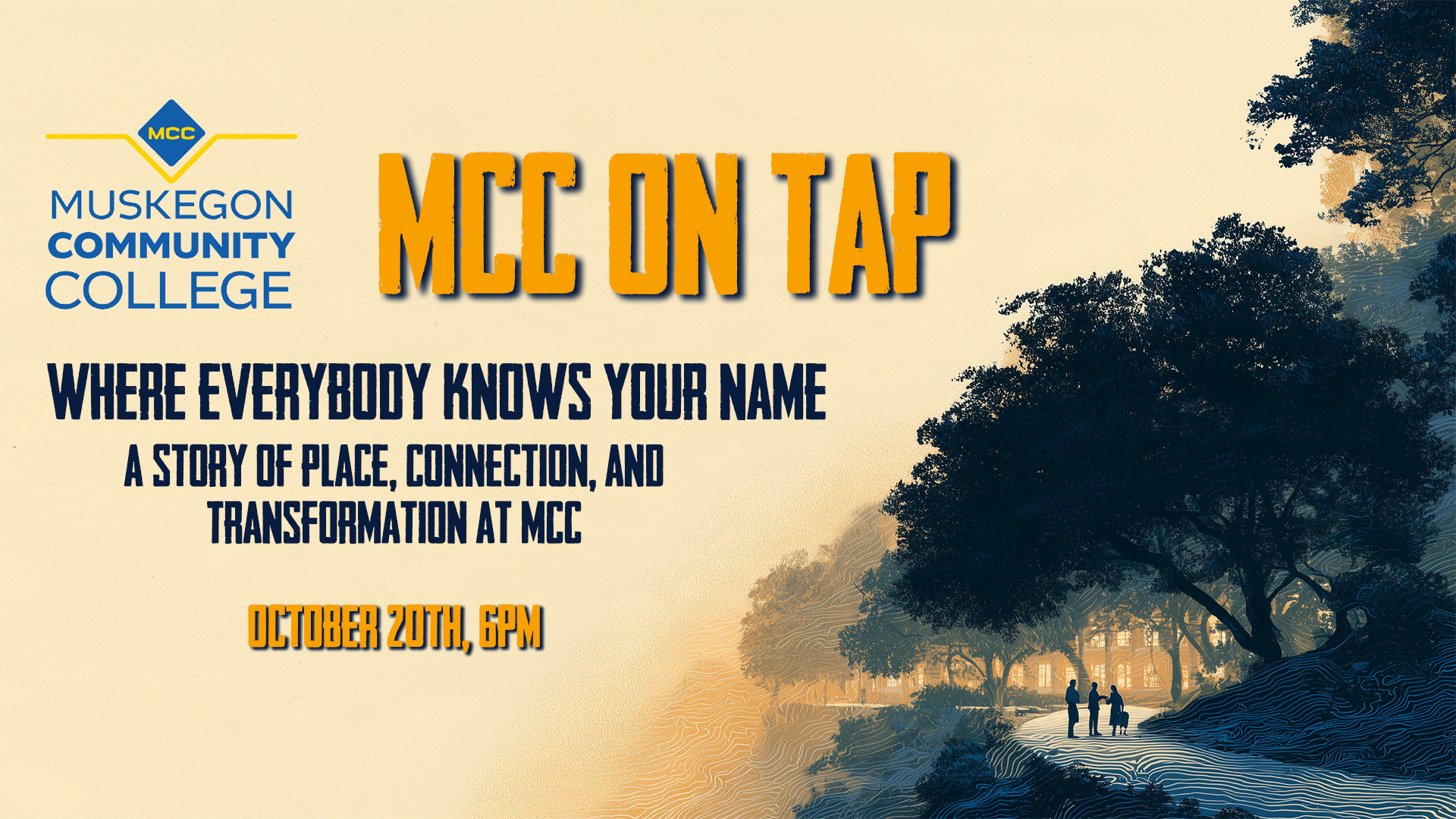 MCC On Tap Lecture Series at Pigeon Hill Brewing Company October 20th at 6pm in Muskegon